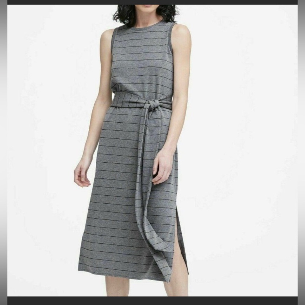 Banana Republic Stripe Ponte Tank Dress
